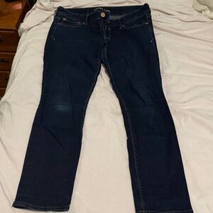 Express Jeans Women's Deep Indigo Skinny Leg Jeans